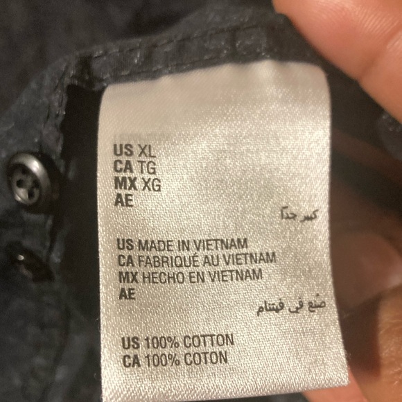 INC International Concepts | Men’s Black/White Long Sleeve Shirt-Size X-Large - Picture 9 of 10